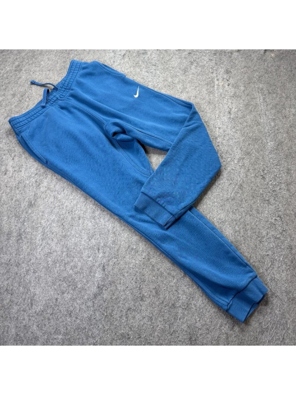 Nike Joggers Men M Blue Tapered 29" Sweatpants 716830-407 Sportswear Club Fleece